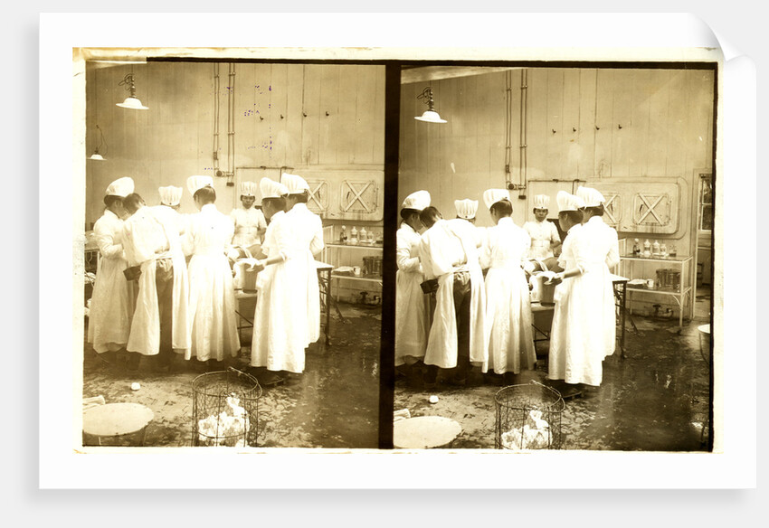 Japanese nurses and doctor during surgery by Anonymous