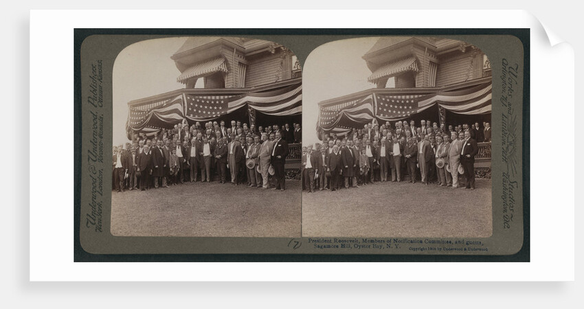 President Roosevelt, members of Notification Committee, and guests, Sagamore Hill, Oyster Bay, N.Y by Anonymous
