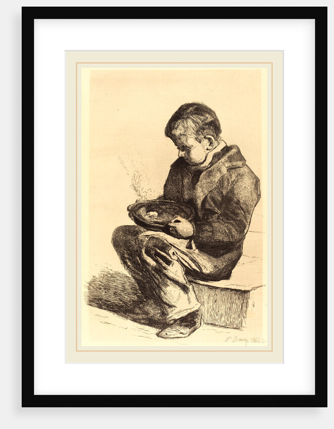 Boy Eating Soup (Enfant mangeant sa soupe), 1861 by François Bonvin