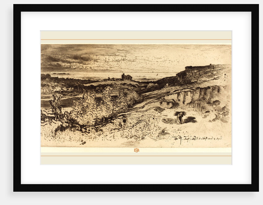 La Chapelle Saint-Michel à l'Estre by Félix-Hilaire Buhot