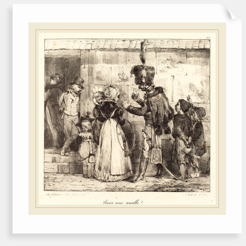 Seriez vous sensible?, 1823 by Nicolas-Toussaint Charlet