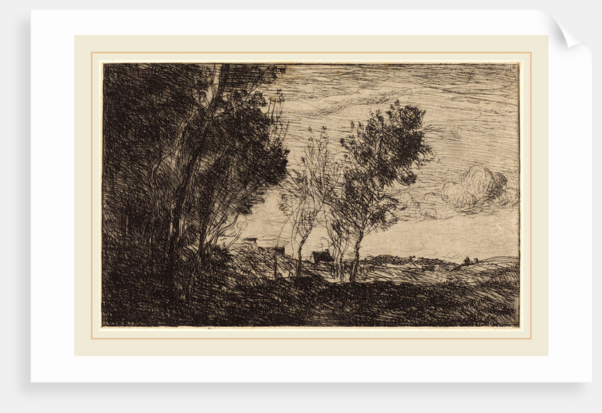 In the Dunes: Souvenir of The Hague (Dans les dunes: Souvenir du bois de La Haye), 1869 by Jean-Baptiste-Camille Corot