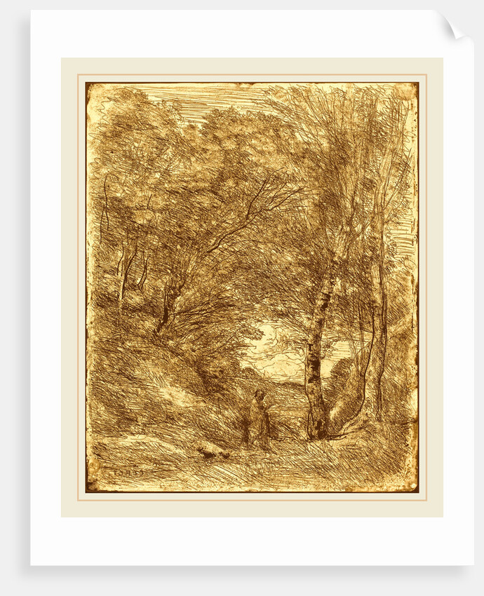 The Gardens of Horace (Les Jardins d'Horace), 1855 by Jean-Baptiste-Camille Corot
