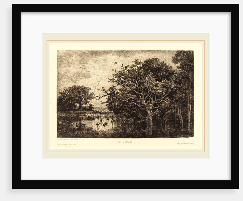 Marsh (Le Marais), probably 1851 by Charles-François Daubigny