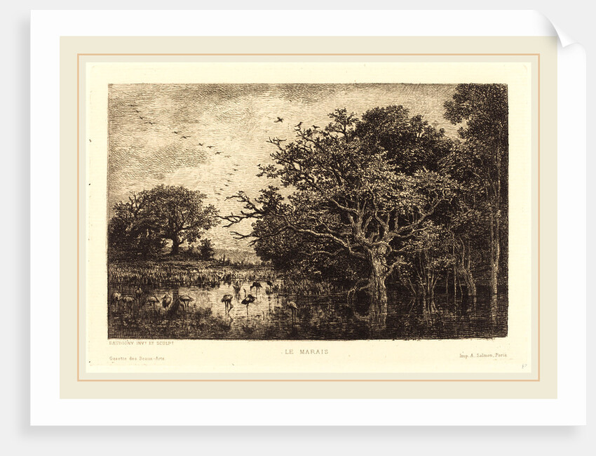 Marsh (Le Marais), probably 1851 by Charles-François Daubigny