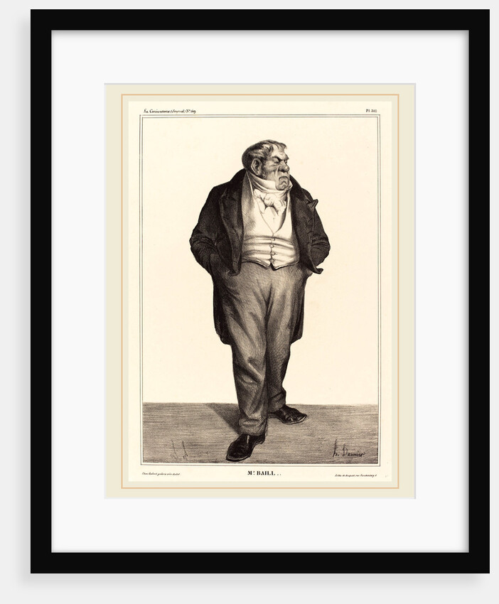 Baillot, 1833 by Honoré Daumier