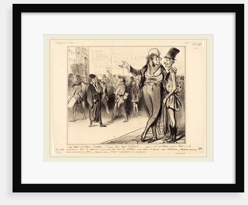 C'est tout de même flatteur d'avoir fait tant d'élèves!, 1838 by Honoré Daumier