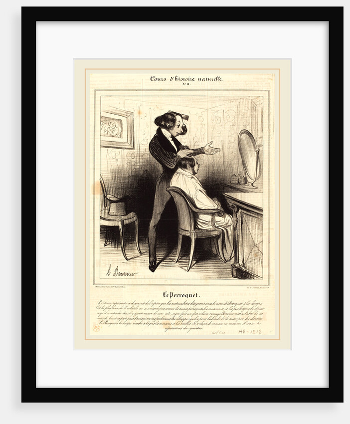 Le Perroquet, 1838 by Honoré Daumier