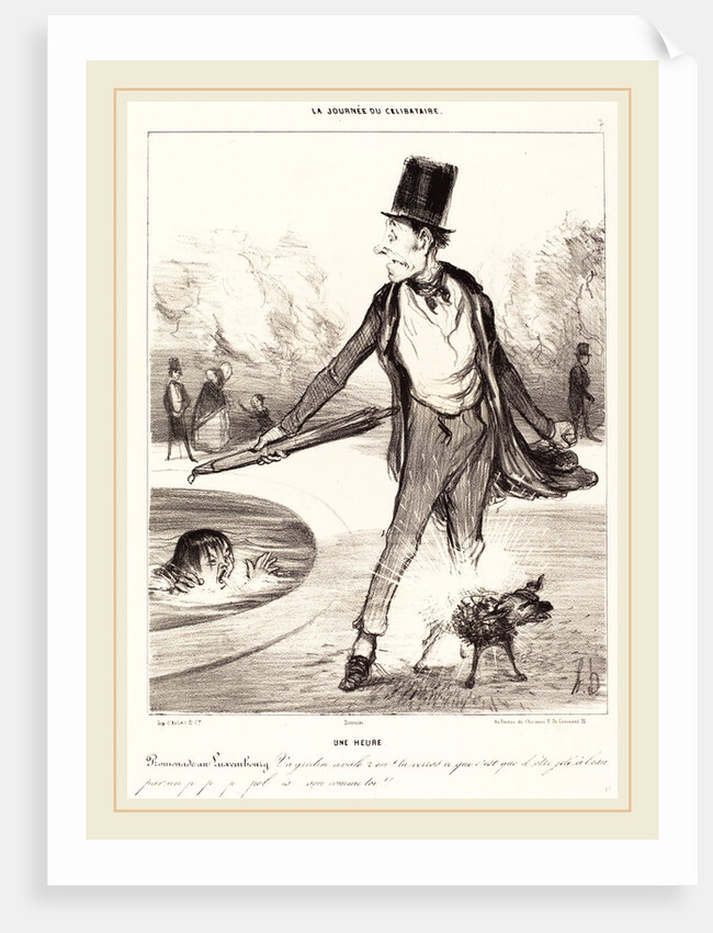Une heure, 1839 by Honoré Daumier