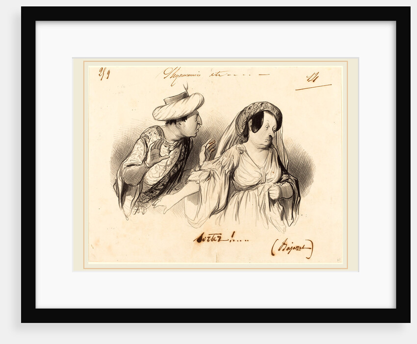 Sortez! (Bajazet), 1841 by Honoré Daumier