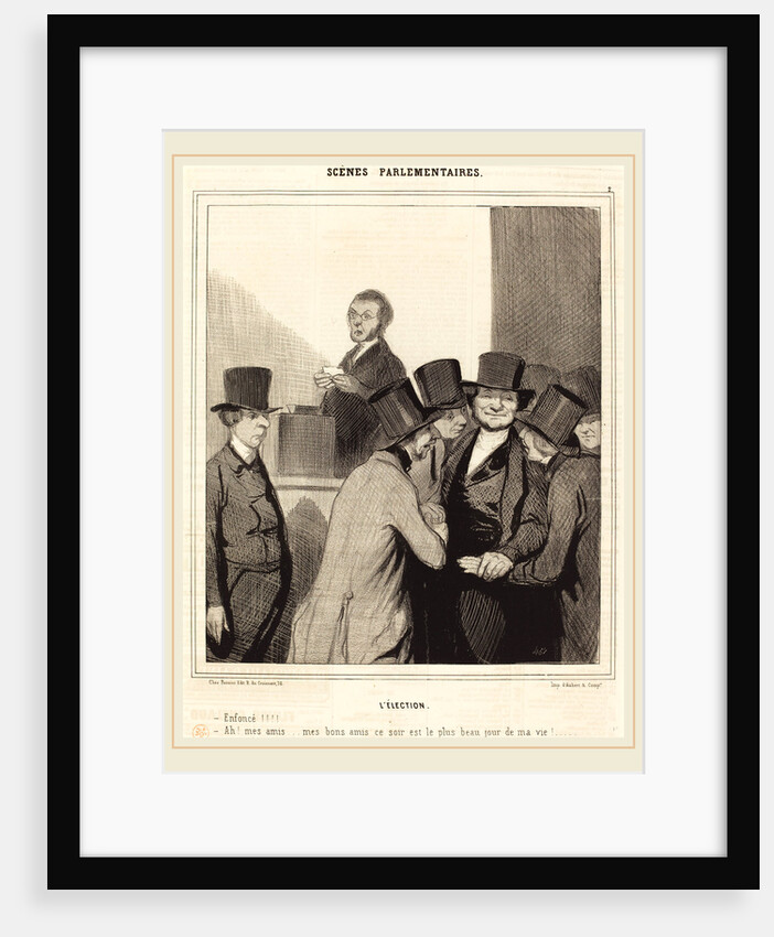 L'Élection, 1843 by Honoré Daumier