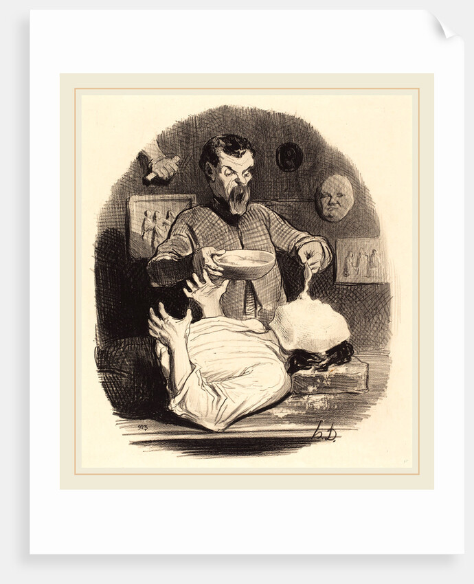 Un Monsieur qui veut se donner la satisfaction, 1846 by Honoré Daumier