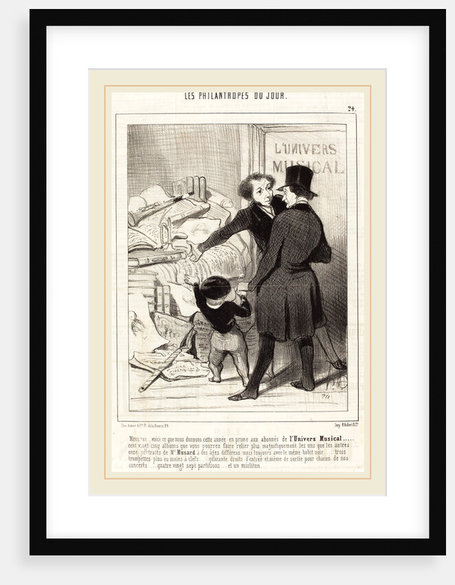 Monsieur voici ce que nous donnons en prime, 1845 by Honoré Daumier