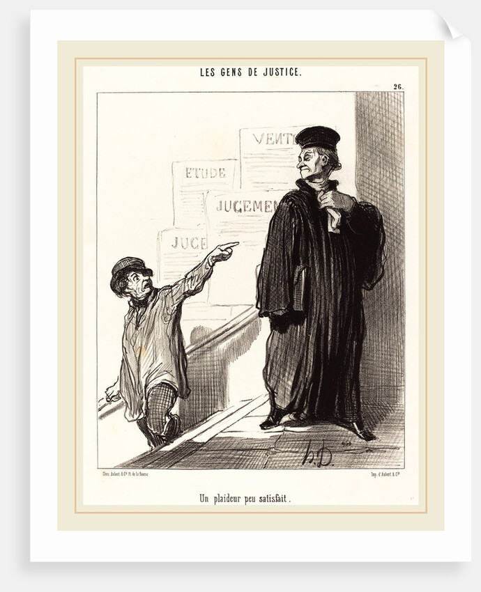 Un Plaideur peu satisfait, 1846 by Honoré Daumier