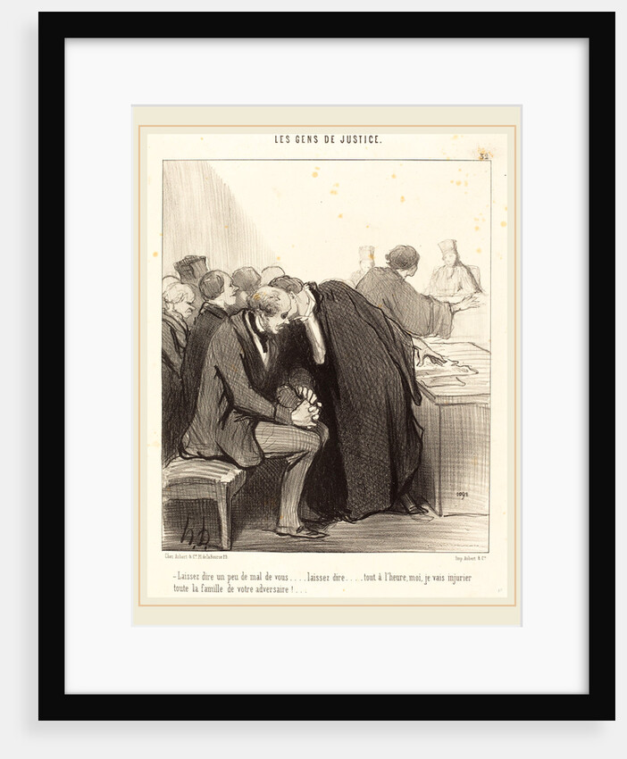 Laissez dire un peu de mal de vous, 1847 by Honoré Daumier