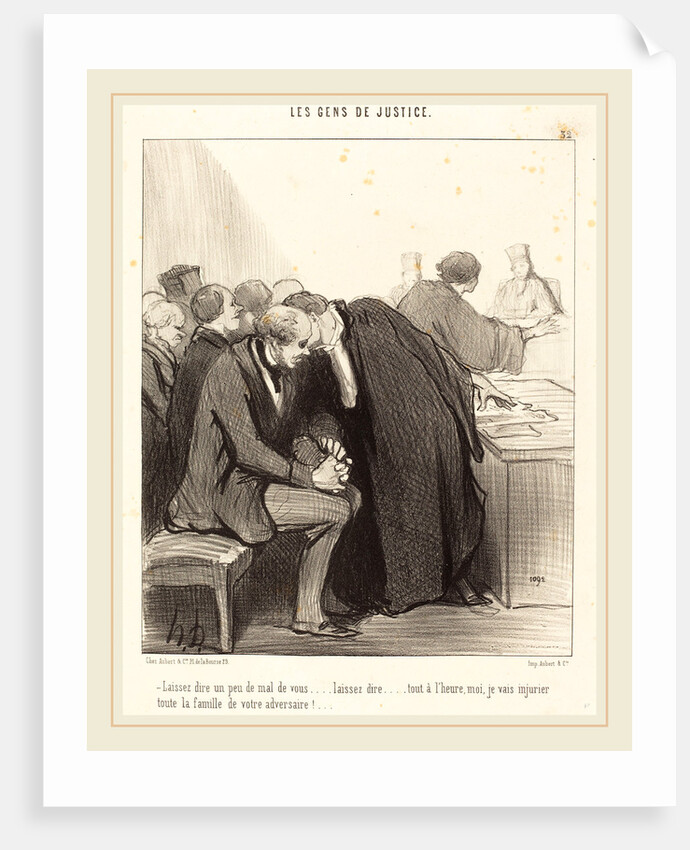 Laissez dire un peu de mal de vous, 1847 by Honoré Daumier