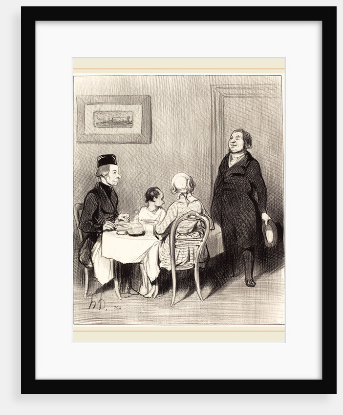 Un Ami est un crocrodile, 1845 by Honoré Daumier