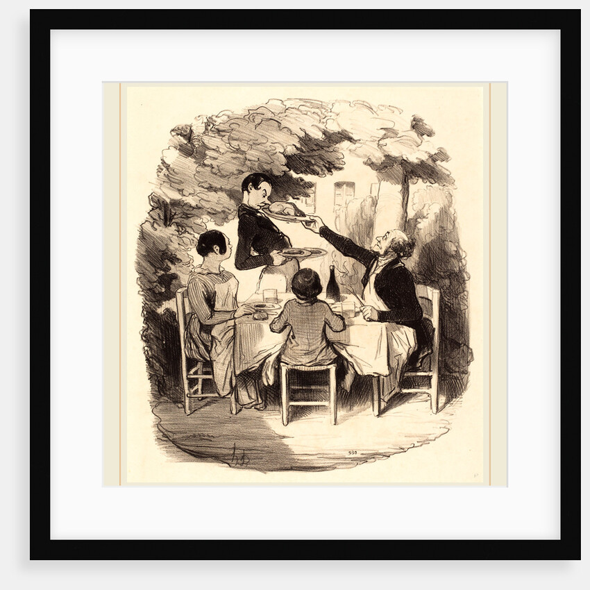 Ah! il est frais mais t'nez donc garçon, 1846 by Honoré Daumier