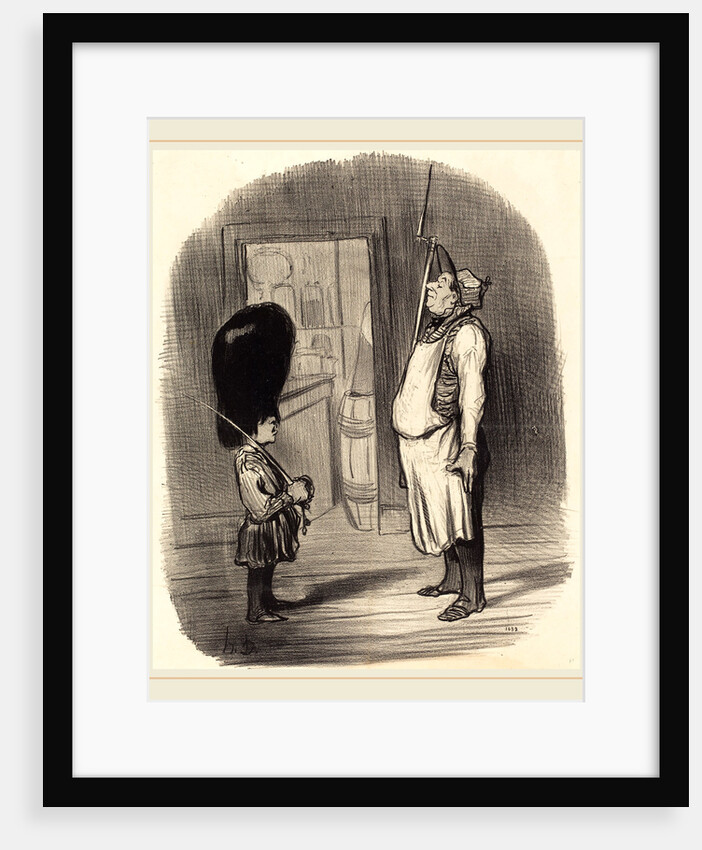 Une Famille chez qui réside l'instinct guerrier, 1847 by Honoré Daumier