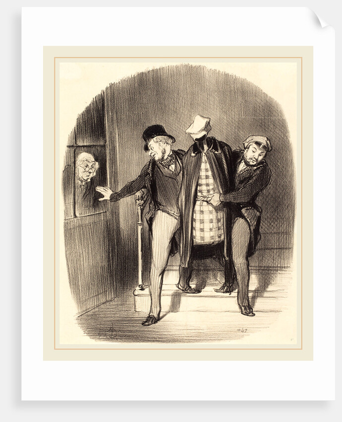 Un Déménagement furtif, 1847 by Honoré Daumier