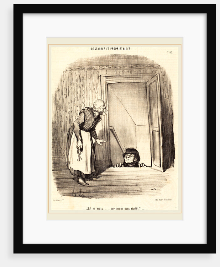 Ah! ça mais arriverons-nous bientôt?, 1847 by Honoré Daumier