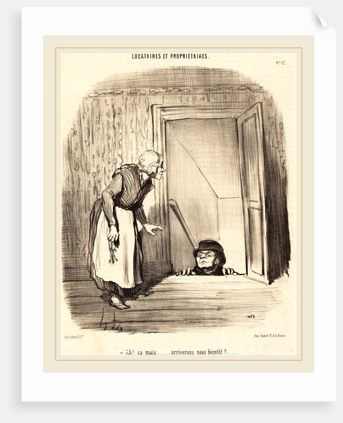 Ah! ça mais arriverons-nous bientôt?, 1847 by Honoré Daumier