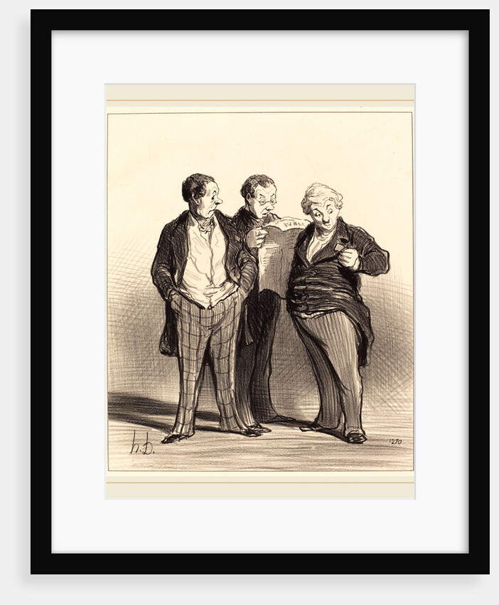 L'Interdiction du port des décorations, 1848 by Honoré Daumier