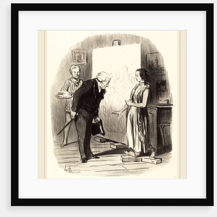 Madame, j'ai bien l'honneur!, 1848 by Honoré Daumier
