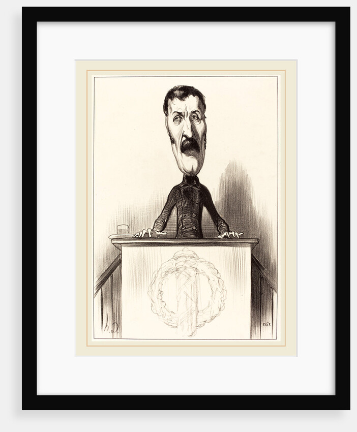 Jules Bastide, 1849 by Honoré Daumier