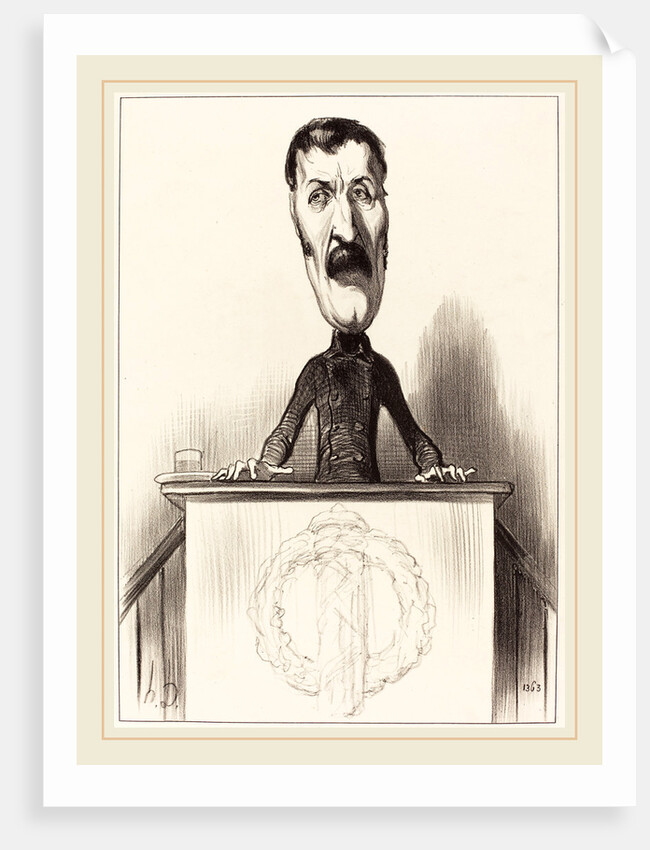 Jules Bastide, 1849 by Honoré Daumier