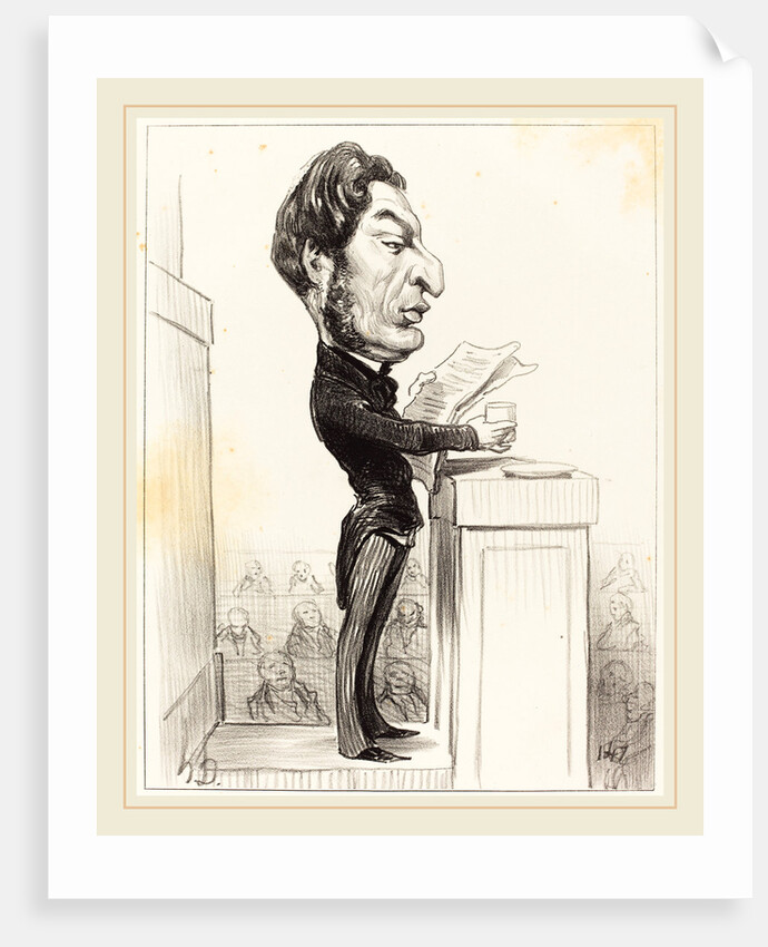 Eugène Rouher, 1850 by Honoré Daumier