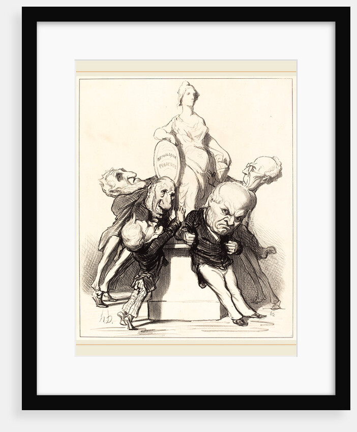 Ils prétendent qu'ils la soutiennent, 1849 by Honoré Daumier