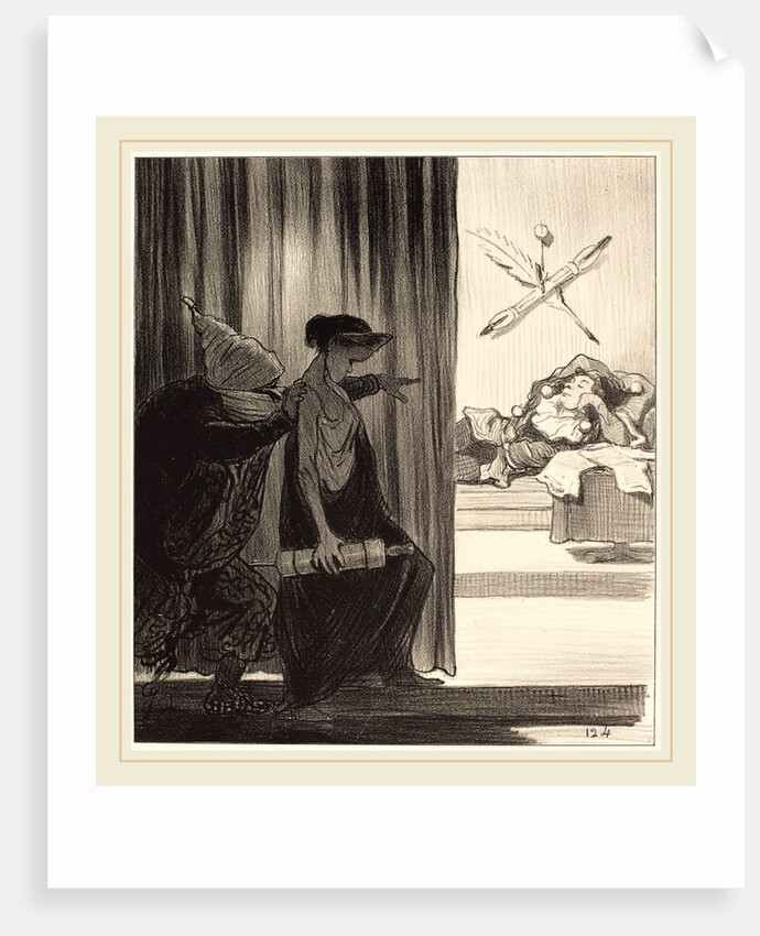 Clytemnestre poussée par mimi Véron, 1850 by Honoré Daumier