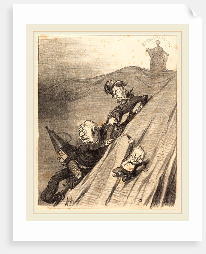 Un Chemin dangereux, 1851 by Honoré Daumier