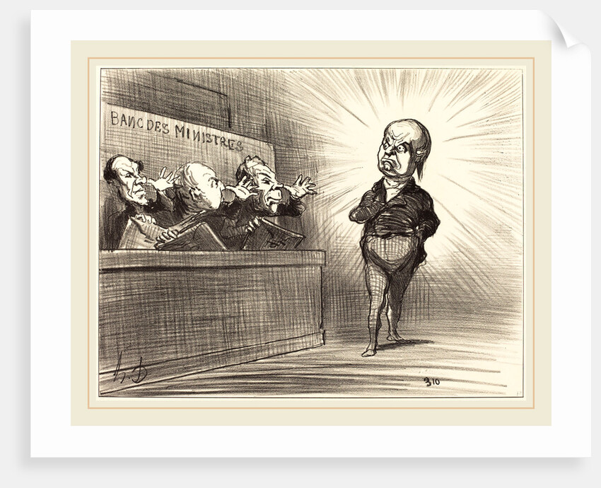 Ce n'est pas encore cette fois-ci, 1851 by Honoré Daumier