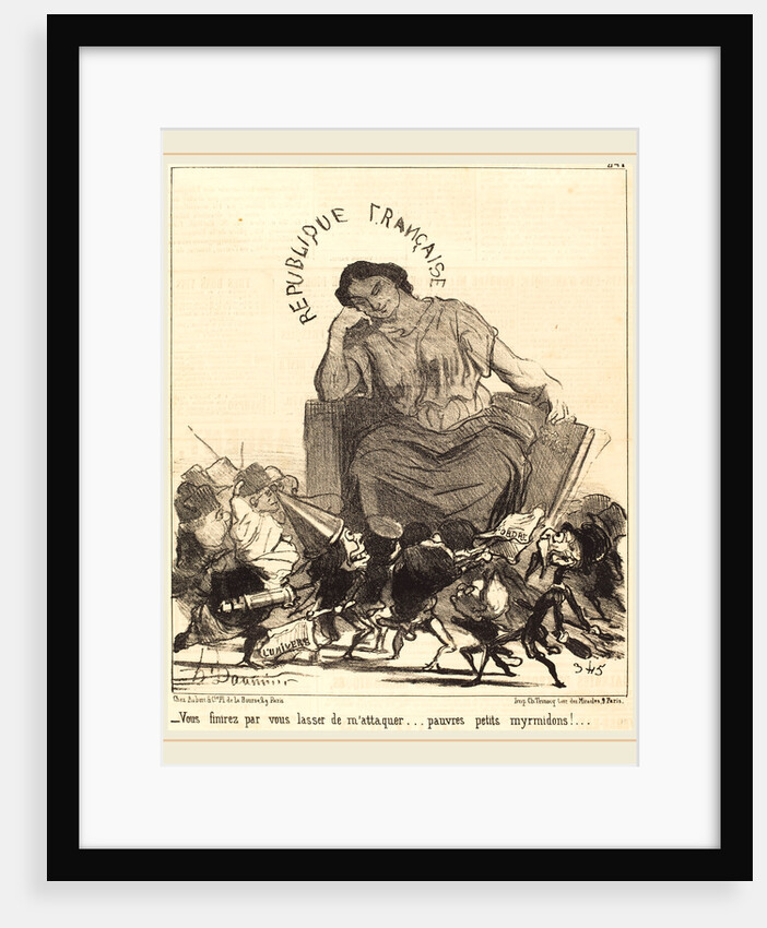 Vous finirez par vous lasser de m'attaquer, 1851 by Honoré Daumier