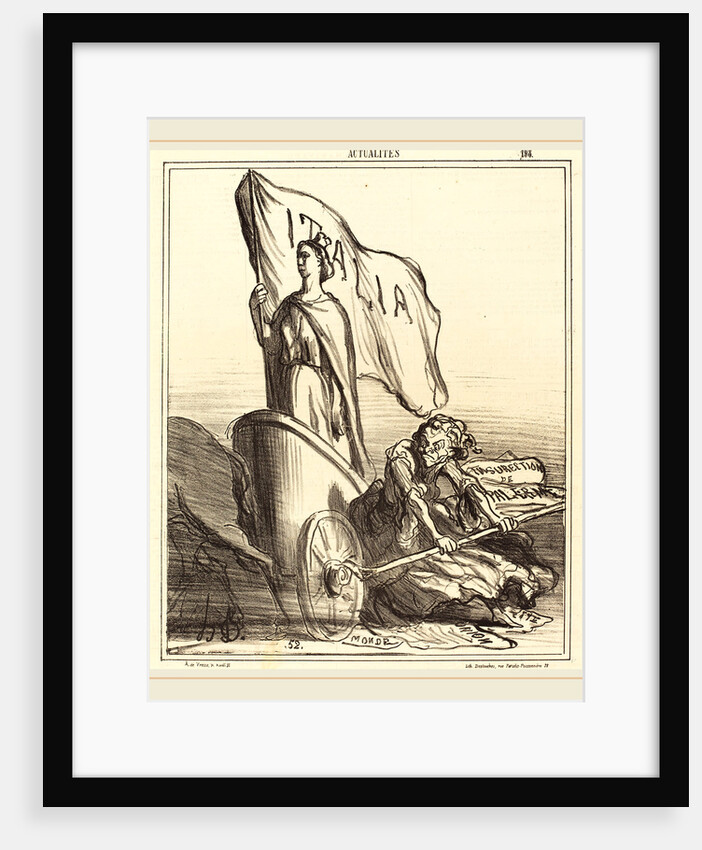 La Presse réactionnaire cherchant en vain, 1866 by Honoré Daumier