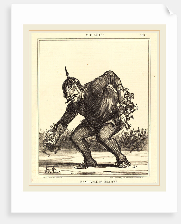 Renouvele de Gulliver, 1866 by Honoré Daumier