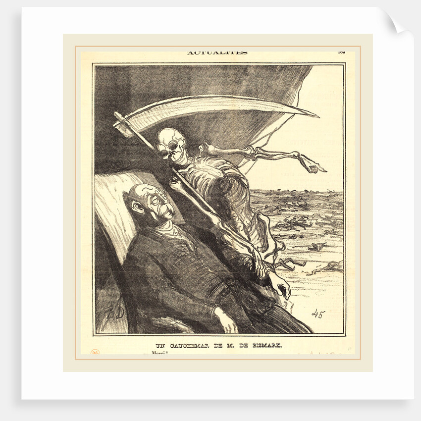 Un cauchemar de M. Bismarck, 1870 by Honoré Daumier