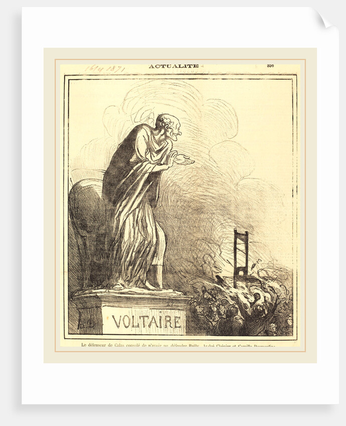 Le défenseur de Calas consolé, 1871 by Honoré Daumier