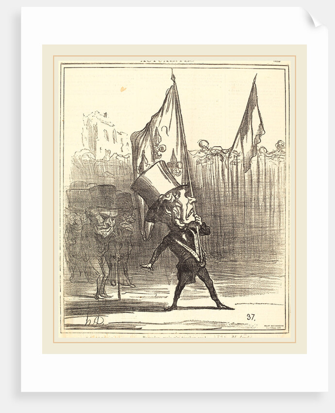 Regardez, mais n'y touchez pas!, 1871 by Honoré Daumier
