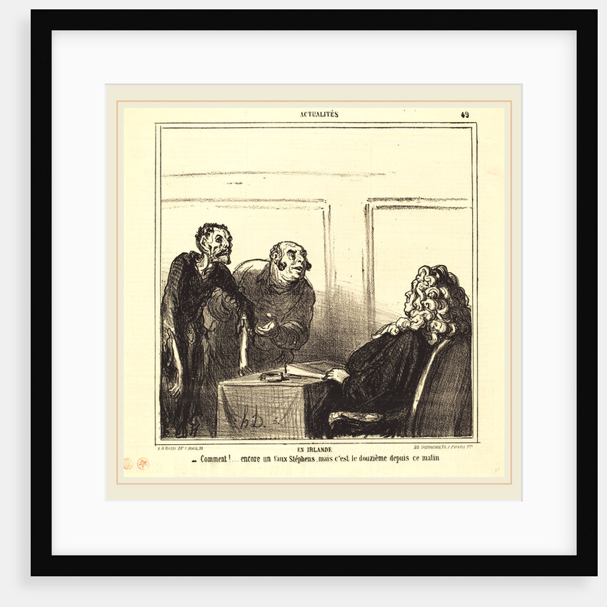 En Irlande by Honoré Daumier