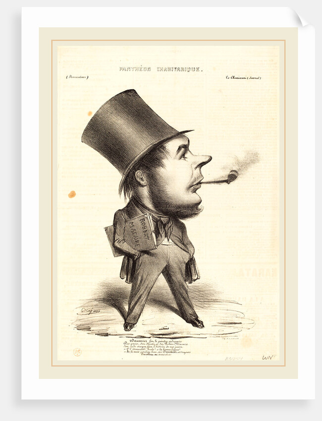 Daumier fut le peintre ordinaire, probably 1839 by Honoré Daumier