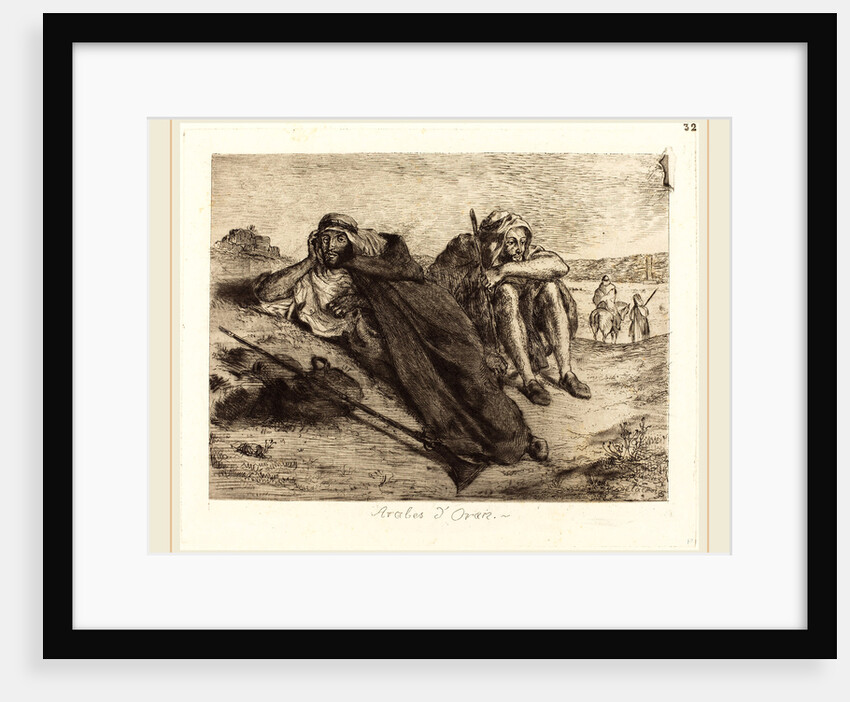 Arabs of Oran (Arabes d'Oran), 1833 by Eugène Delacroix