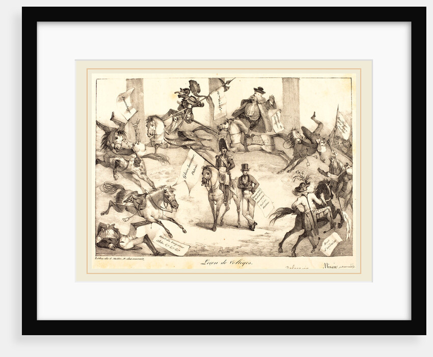 Leçon de Voltiges (Trick Riding), 1822 by Eugène Delacroix