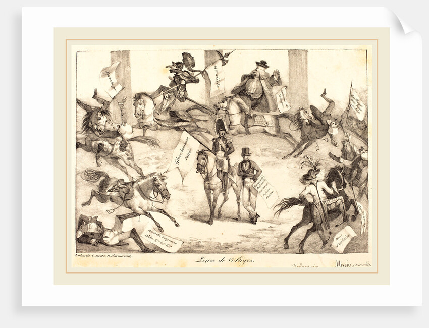 Leçon de Voltiges (Trick Riding), 1822 by Eugène Delacroix