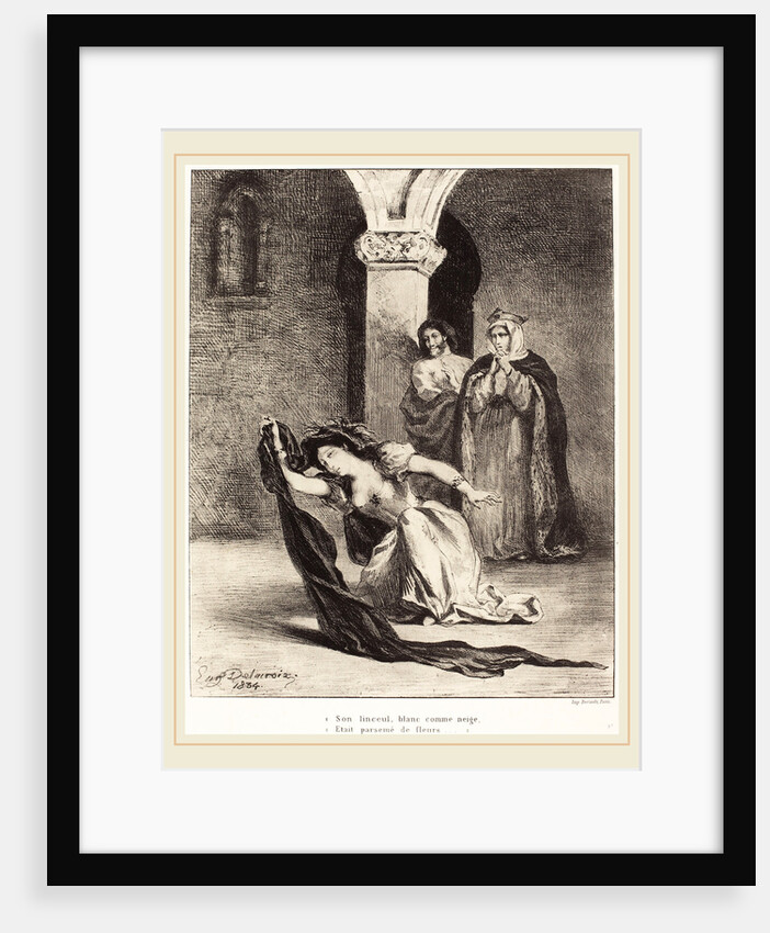 The Song of Ophelia (Act IV, Scene V), 1834 by Eugène Delacroix