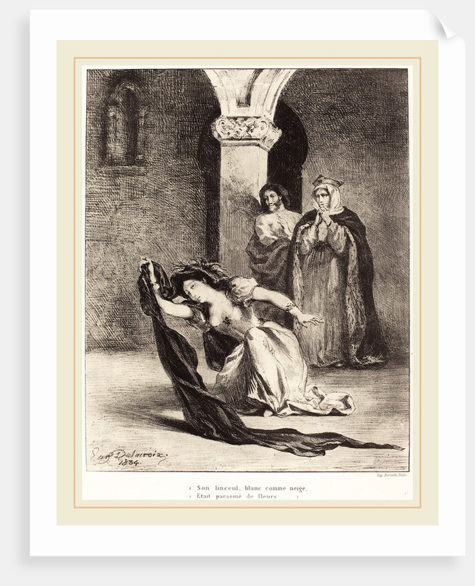 The Song of Ophelia (Act IV, Scene V), 1834 by Eugène Delacroix