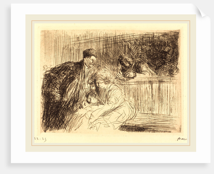 The Lawyer Talking to the Prisoner (second plate) by Jean-Louis Forain