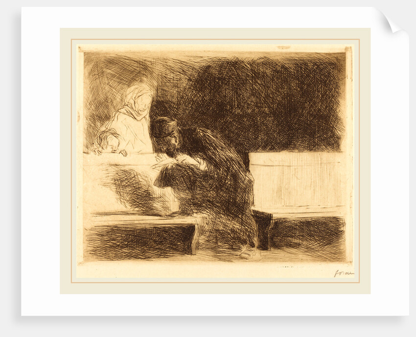 Lawyer Going through a Brief by Jean-Louis Forain